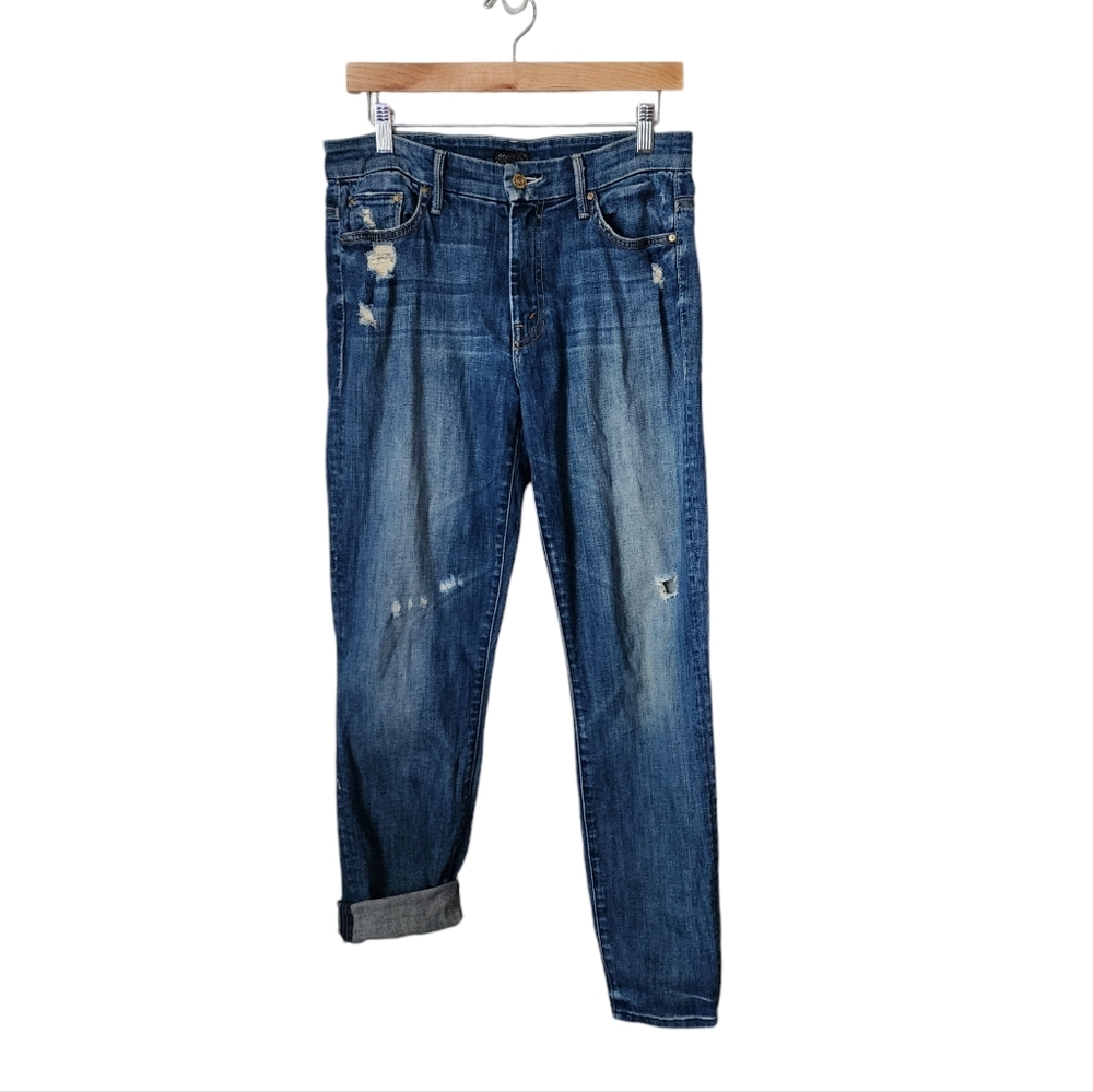 MOTHER High Waisted Looker jeans in Roll it Up size‎ 28
